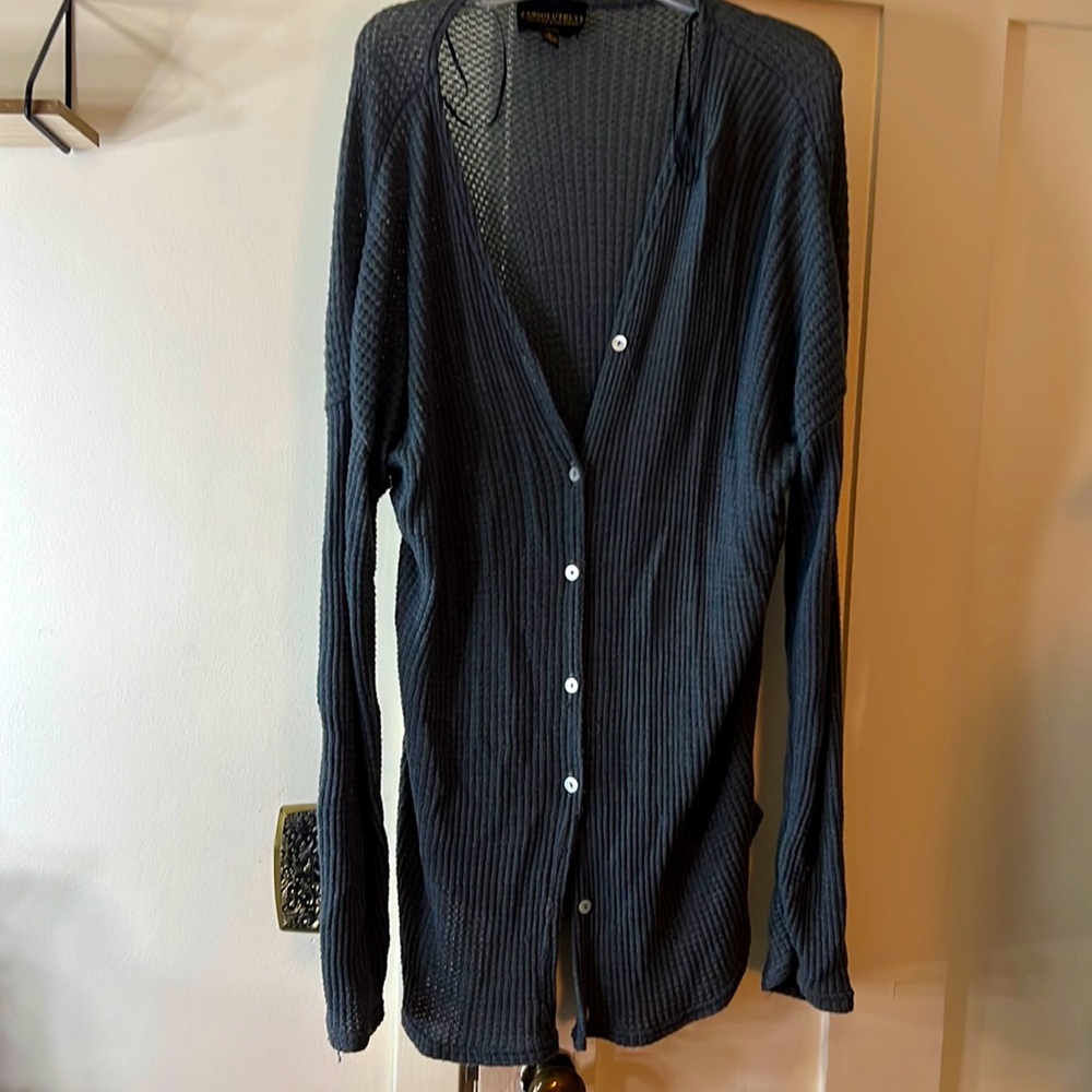 Grey/ blue sweater shirt